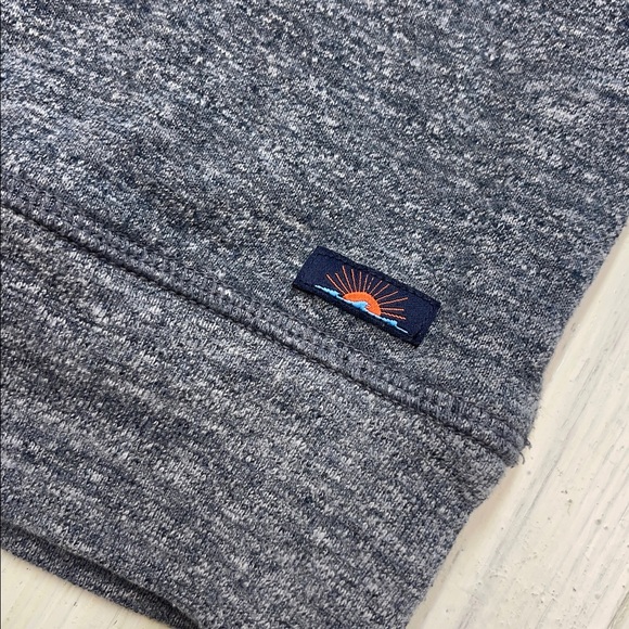 Faherty Heather Blue 1/4 Zip-Up Pullover Unisex Sz S - Picture 5 of 8